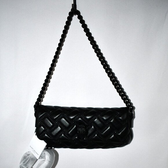 Kurt Geiger Handbags - Kurt Geiger Long Kensington Chain Strap Shoulder Crossbody Bag in Black #4029000